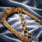 Cléo Bracelet Ajustable Doré en Acier Inoxydable - Bijou Femme Élégant