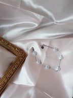 Lila Bracelet Ajustable Perles Doré ou Argenté - Acier Inoxydable Femme
