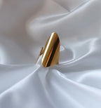 Emyra Bague Ajustable Dorée ou Argentée - Acier Inoxydable Femme
