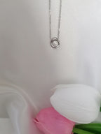 Perla Collier Ajustable Perle Blanche Doré ou Argenté - Acier Inoxydable
