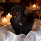 Perla Collier Ajustable Perle Blanche Doré ou Argenté - Acier Inoxydable