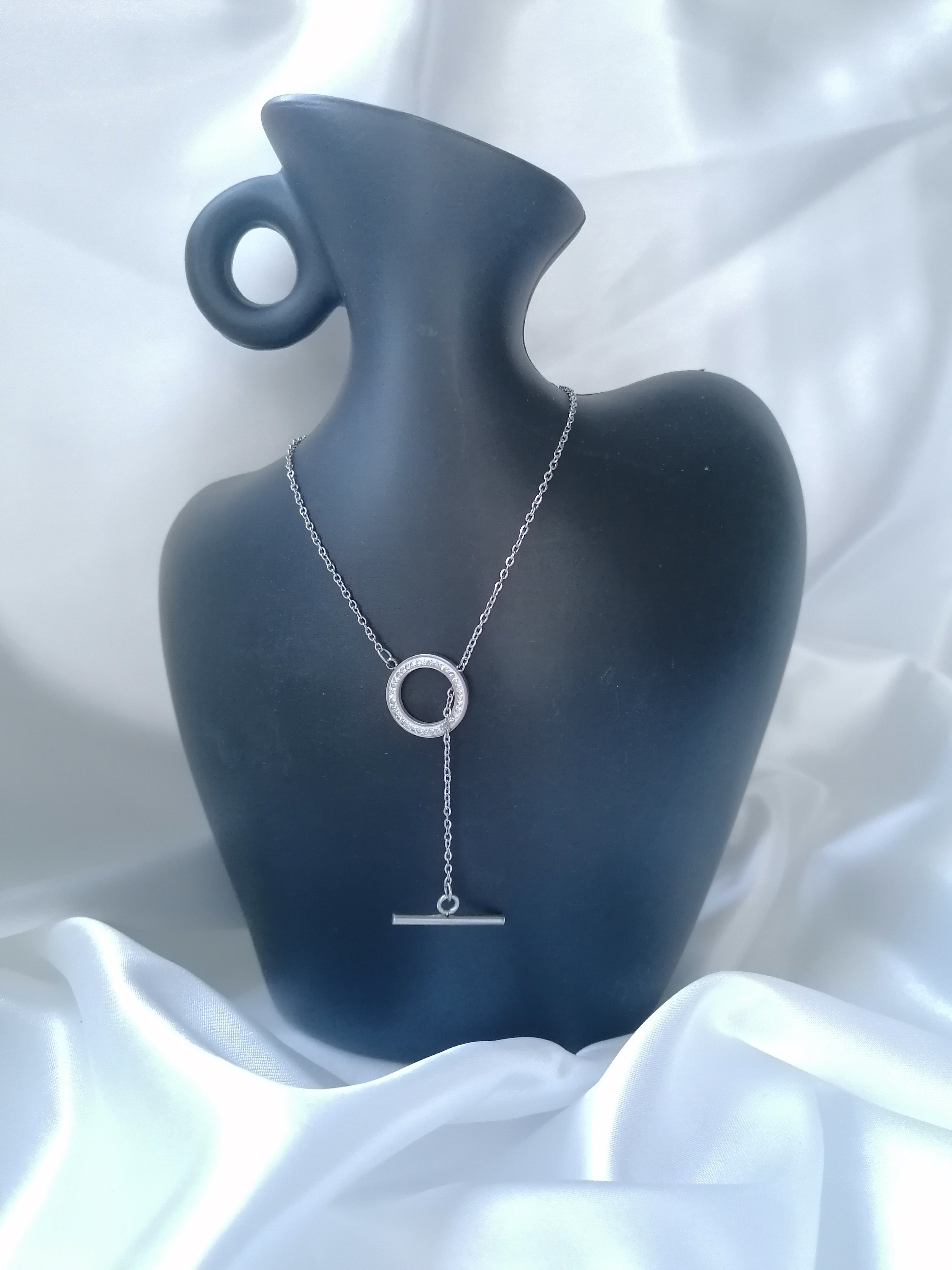 Pendora Collier Ajustable Doré ou Argenté - Acier Inoxydable Femme