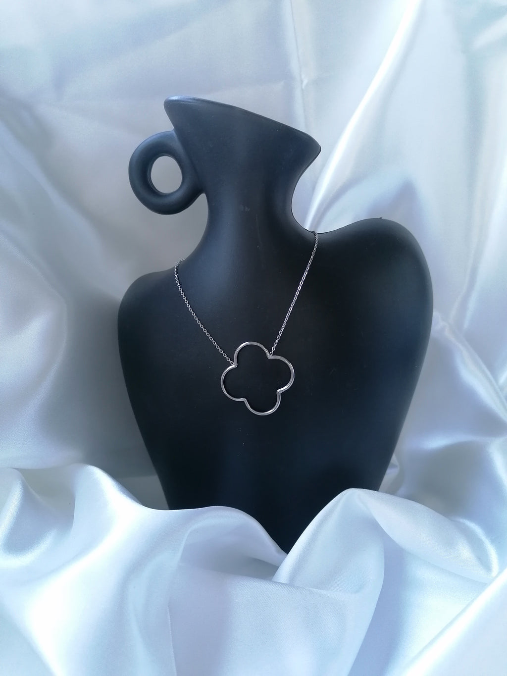 Tara Collier Ajustable Trèfle Doré ou Argenté - Acier Inoxydable Femme