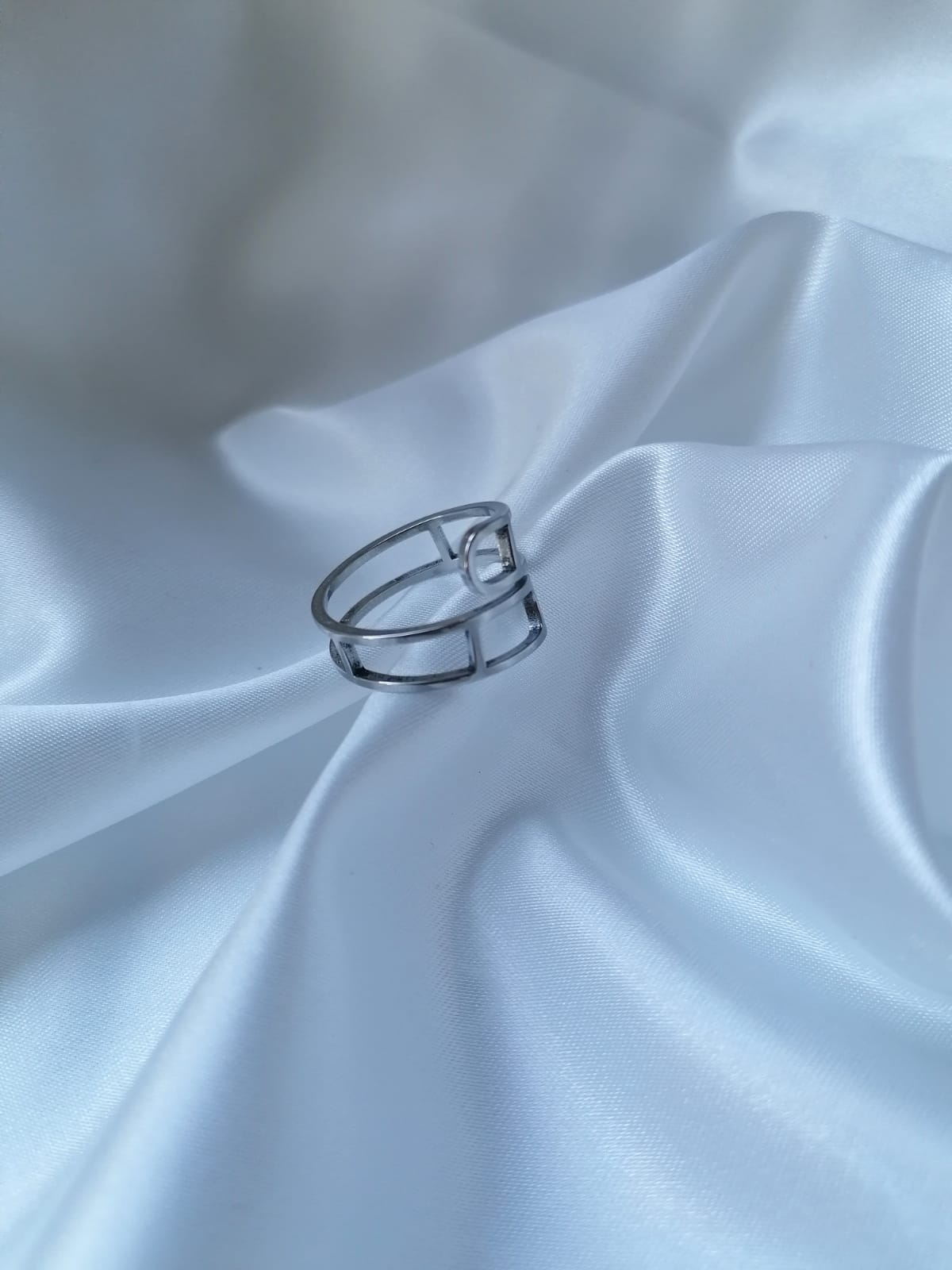 Nina Bague Ajustable Dorée ou Argentée - Acier Inoxydable Femme