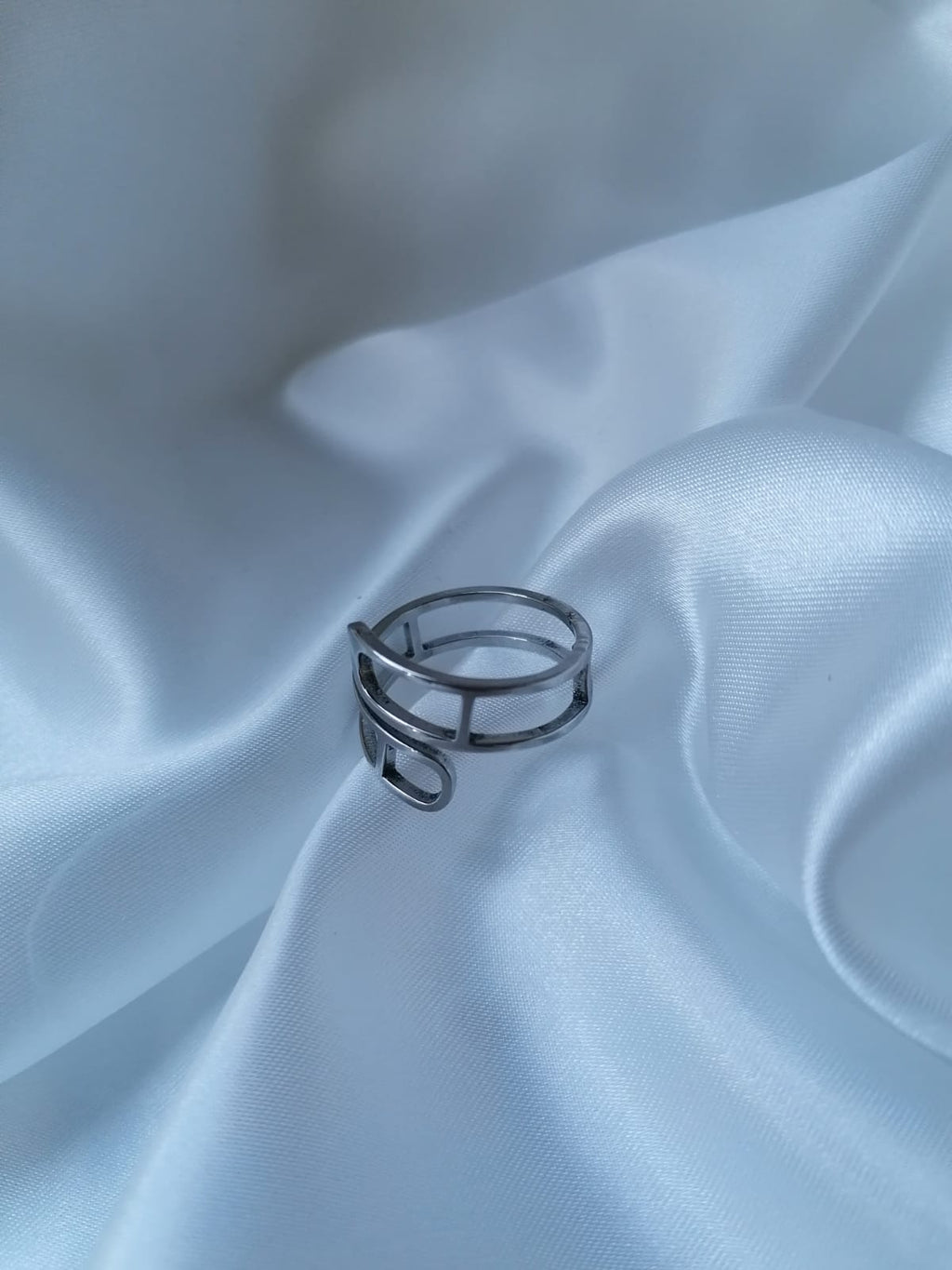 Nina Bague Ajustable Dorée ou Argentée - Acier Inoxydable Femme