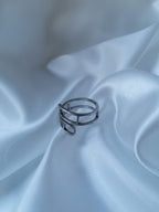 Nina Bague Ajustable Dorée ou Argentée - Acier Inoxydable Femme