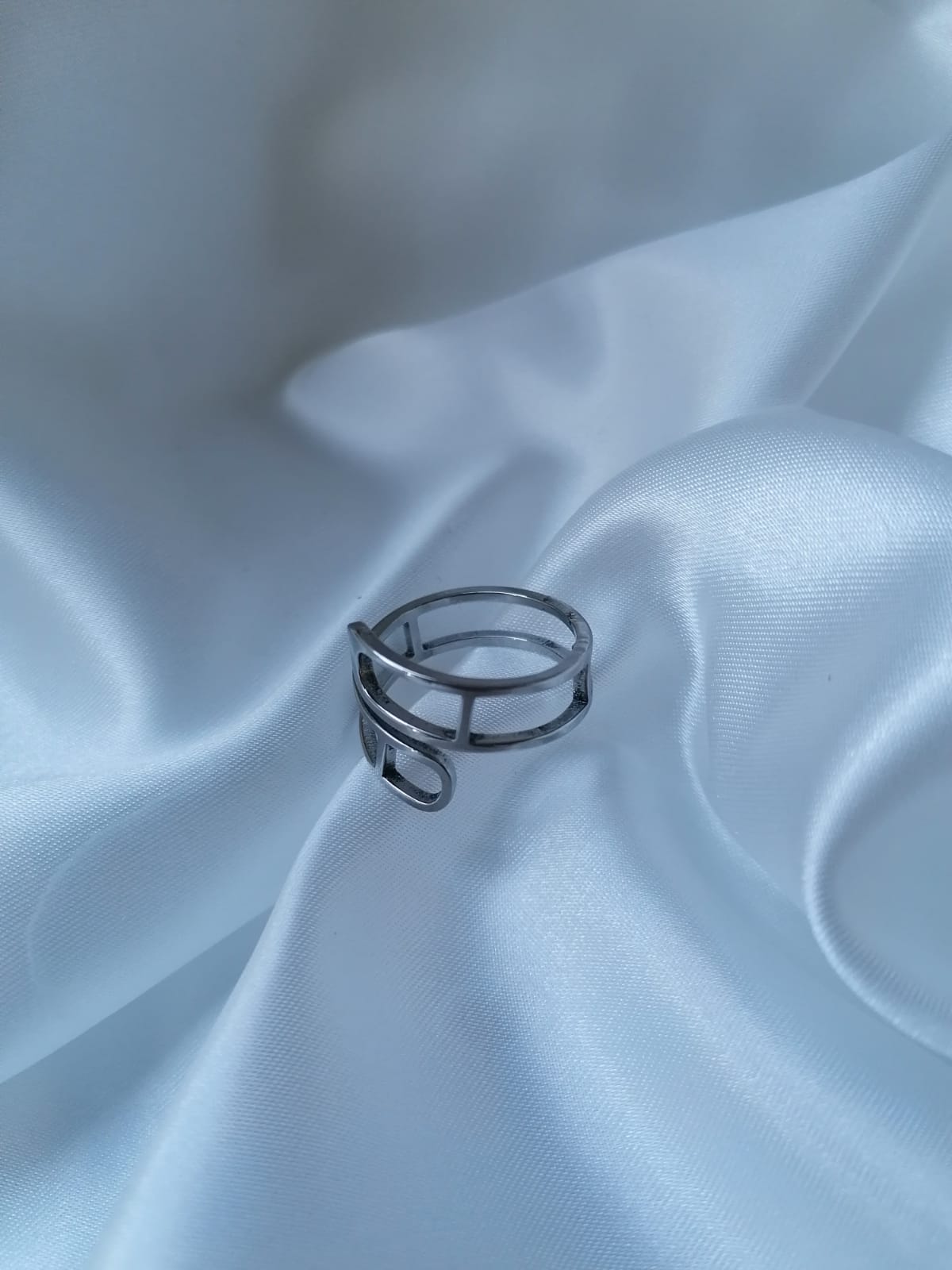 Nina Bague Ajustable Dorée ou Argentée - Acier Inoxydable Femme