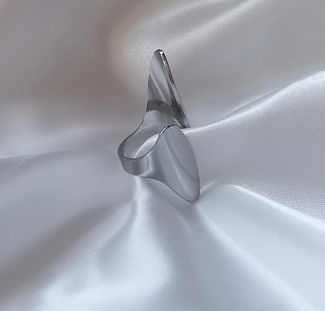 Emyra Bague Ajustable Dorée ou Argentée - Acier Inoxydable Femme