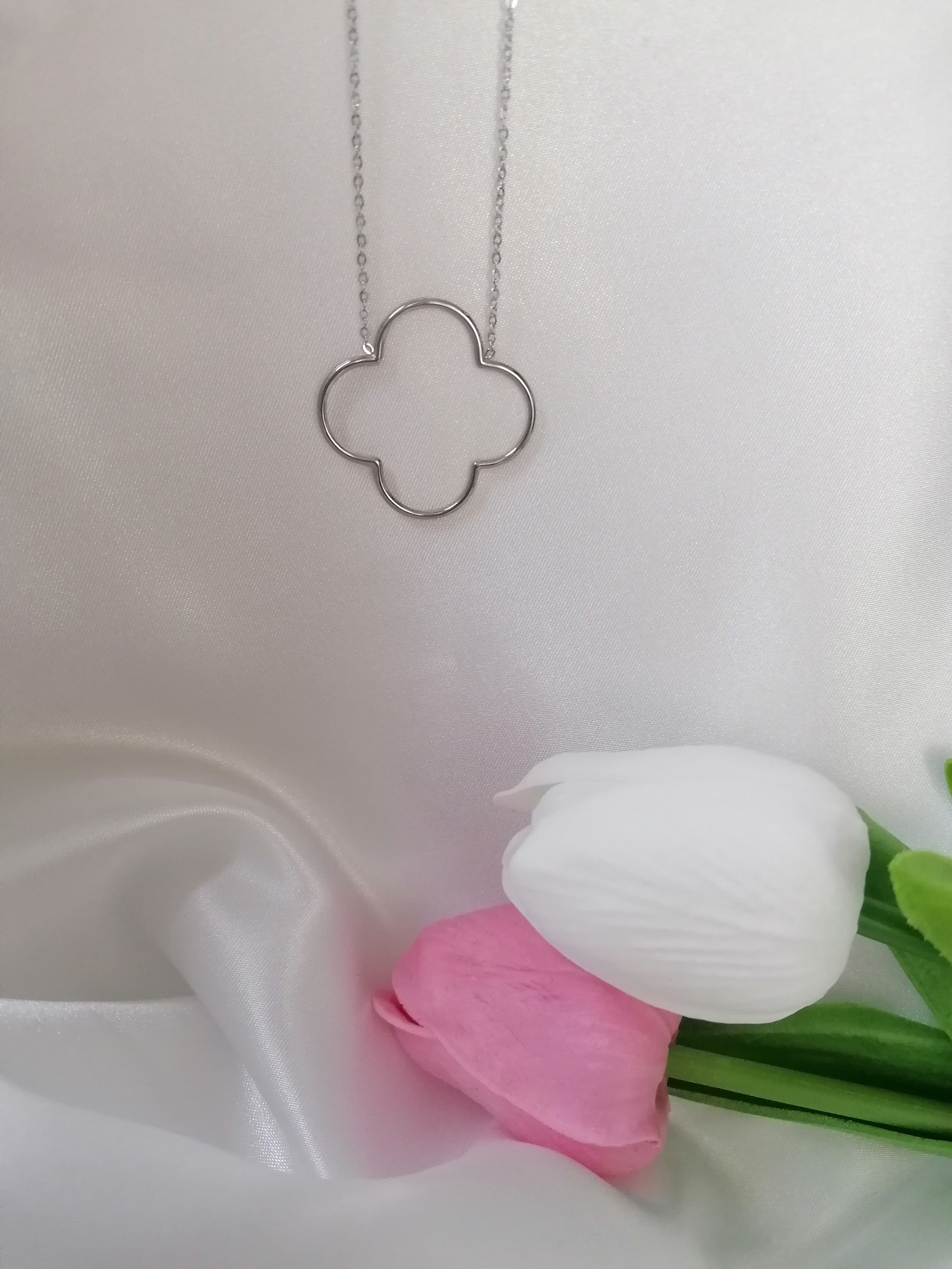 Tara Collier Ajustable Trèfle Doré ou Argenté - Acier Inoxydable Femme