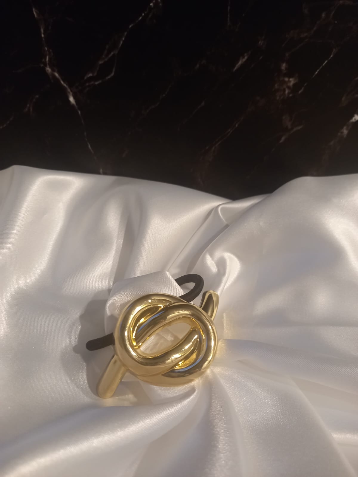 Lili Élastique à Cheveux avec Bijou Doré ou Argenté - Accessoire Cheveux