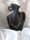 Ambre Collier Ajustable Anneaux Doré ou Argenté - Acier Inoxydable Femme